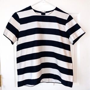 Striped Short Sleeve Top